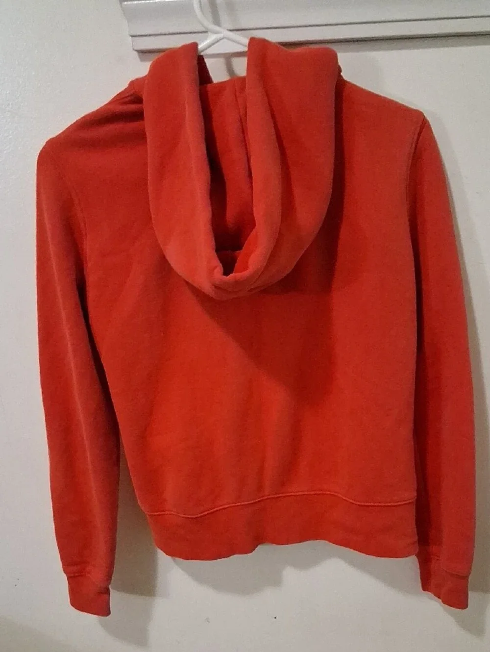 Tommy Hilfiger Kids Bright Orangish/red Zip Hoodie with Logo